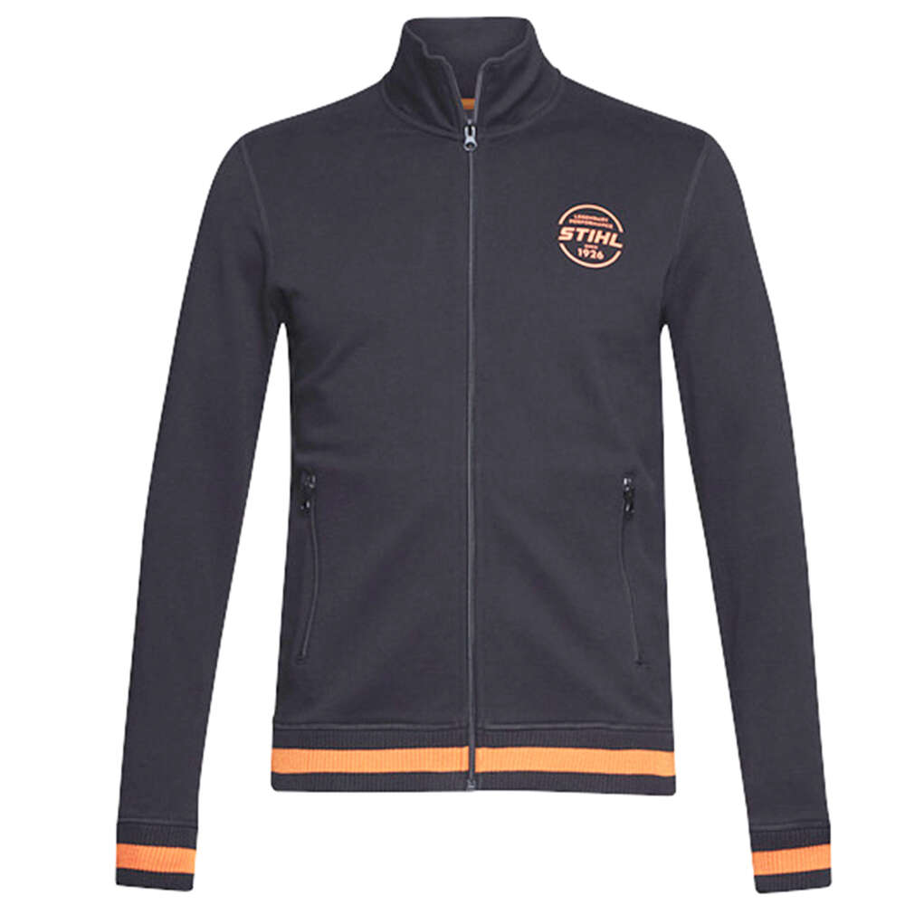 Sweat à capuche avec fermeture éclair SZ L LOGO-CIRCLE noir