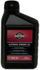Bottiglia di olio motore a 4 tempi Briggs & Stratton Genuine Parts SAE 30, 0,6 litri, formulato per motori raffreddati ad aria, API SJ/CD. Ideale per la manutenzione di attrezzature da giardino e piccoli motori.