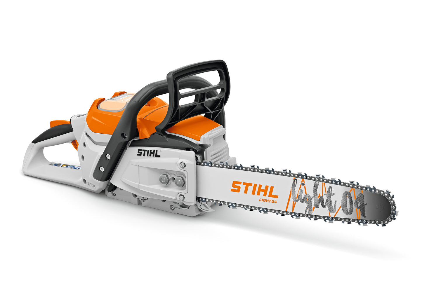Dettaglio impugnatura della motosega Stihl MSA 300