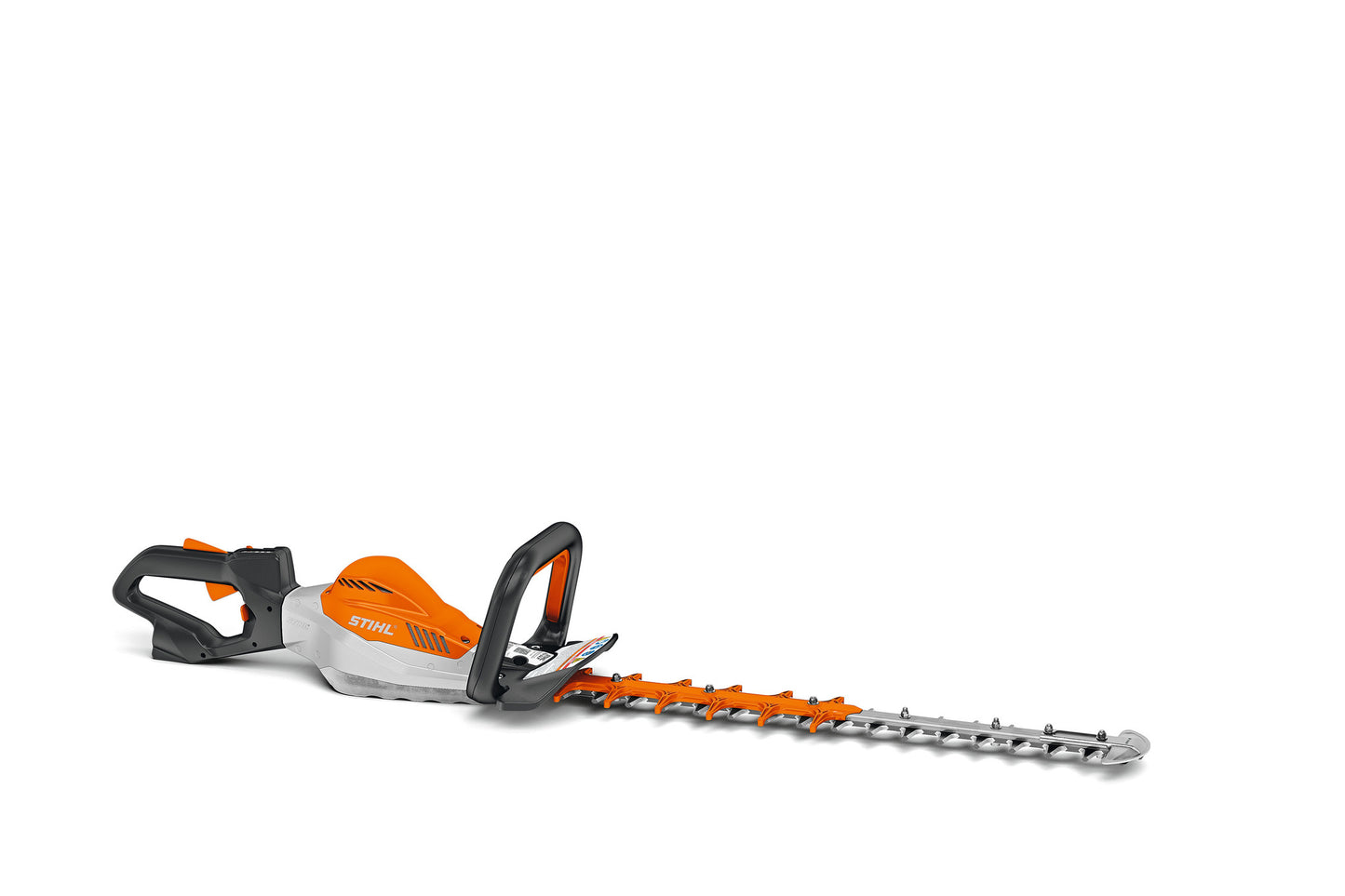 Vista laterale del tosasiepi a batteria Stihl HSA 94 R