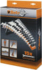 Set di 15 chiavi combinate Beta Action, dimensioni 6-24 mm, in confezione arancione e nera. Include supporto per organizzazione. Ideale per meccanici e fai-da-te. Alta qualità e resistenza, marchio Beta.