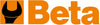 Logo Beta Utensili, arancione e nero, con chiave inglese stilizzata. Marchio di utensili professionali di alta qualità per meccanici, tecnici e artigiani. Strumenti Beta per precisione, affidabilità e durata nel tempo.