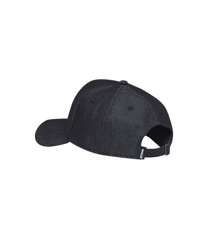 Casquette de baseball - Denim Noir avec logo Tronçonneuse