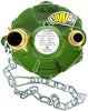 Immagine di una pompa per irrigazione Fir 2440/1240 ML-20, con corpo verde e attacchi in ottone. Include una catena di sicurezza e un adesivo