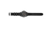 Vista laterale del cronografo STIHL con cassa in acciaio inox IP-Black