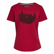 T-shirt SZ XS Femme FIR FOREST/rouge
