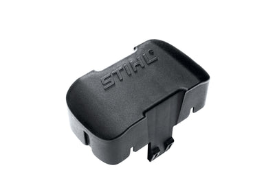 Coperchio per scomparto batteria AP STIHL montato su dispositivo
