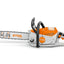 Profilo laterale della motosega Stihl MSA 300